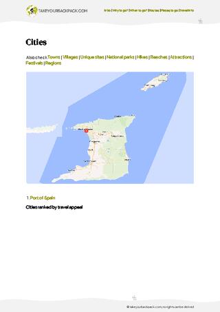 example page 4 from our offline Travel Guide for Trinidad and Tobago